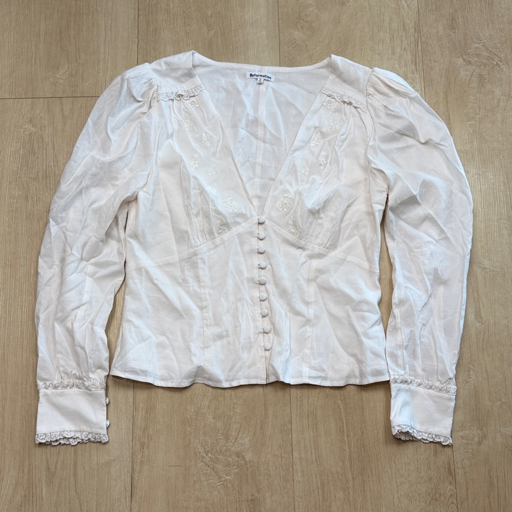Reformation Lawrence Top SIZE 10 US - Picture 5 of 9